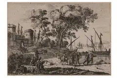 Untitled by Claude Lorrain, etching, offered Dec 2021