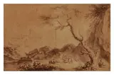 Untitled by Franz Edmond Weirotter, ink and wash on paper, offered Dec 2021