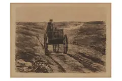 Untitled by Max Liebermann, etching and dry, offered Dec 2021