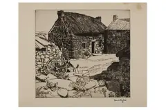 Untitled by Eleanor Hughes, etching on paper, offered Dec 2021