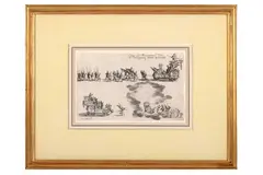 Untitled by Jacques Callot, etching on paper, offered Dec 2021