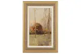 Untitled by Joseph Harold Swanwick, oil on board, offered Dec 2021
