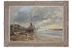 Untitled by John Sutton, oil on canvas, offered Dec 2021