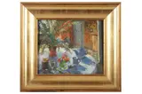 Untitled by Tessa Spencer Pryse, oil on board, offered Dec 2021