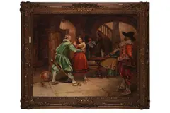 Untitled by Alex de Andreis, oil on canvas, offered Dec 2021