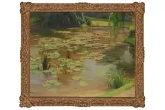 Untitled by Pierre-Laurent Baeschlin, oil on board, offered Dec 2021