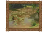 Untitled by Pierre-Laurent Baeschlin, oil on board, offered Dec 2021