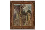 Untitled by Delmo Veronese, oil on canvas, offered Dec 2021