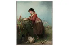 Untitled by William Perry, oil on canvas, offered Dec 2021