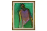 Untitled by Jeff Hoare, acrylic on paper, offered Dec 2021