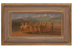 Untitled by Pip Todd Warmoth, oil on board, offered Dec 2021