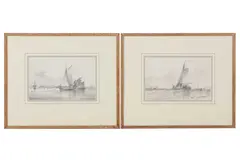 Untitled by Edward William Cooke, pencil, offered Dec 2021
