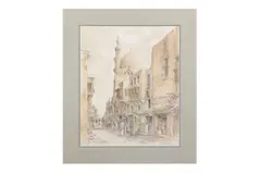 Untitled by M. Hossam Eldin, watercolour, offered Dec 2021