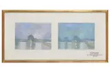 Untitled by Terry McKivragan, gouache, offered Dec 2021