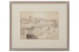 Untitled by Adrian Maurice Daintrey, ink and watercolour, offered Dec 2021
