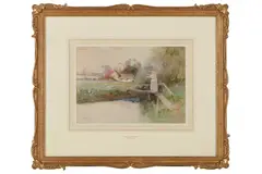 Untitled by Thomas Mackay, watercolour and bodycolour, offered Dec 2021