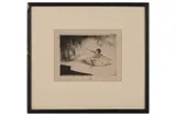 Untitled by Auguste Brouet, etching, offered Dec 2021