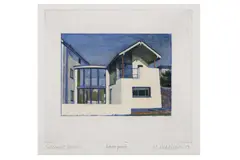 Untitled by Michael Middleton, etching, offered Dec 2021