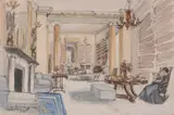 Teddesley by Caroline Vernon, Watercolour, sold Feb 2018
