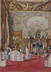 Moor Park, April 9th Watercolour 40.2 x 32.8cm (15 1/4 x 13in.) Together with another pair of watercolours by the same hand, framed as one (2) by Caroline Vernon, Watercolour, sold Feb 2018