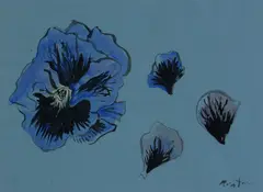 Petals Ink and by Cecil Beaton, Ink and watercolour, sold Feb 2018