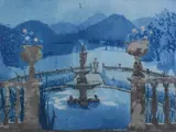 Nocturne in North Wales by Patrick Procktor, Etching printed in colours, sold Feb 2018