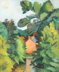 Paysage aux arbres by Jean Marchand, 1913, Oil on canvas, sold Jan 2018