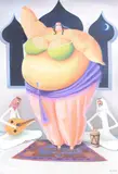 The belly dancer by Sarah Jane Szikora, Oil on canvas, sold Jan 2018