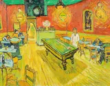 After Vincent van Gogh Cafe de nuit Oil by Davide Bricchi, Oil on canvas, sold Jan 2018