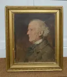 Portrait of a gentleman Oil on canvas Signed, lower right 50 x 40cm (19 5/8 x 15 3/4in.) Together with another similar portrait by a different hand (2) by Reginald Grenville Eves, Oil on canvas, offered Dec 2017