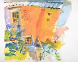 House after Rain by Pauline Vincent, Watercolour, offered Dec 2017