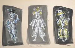 Costumes Carte Blanche - Sadler's Wells Theatre Ballet by Kenneth Rowell, Watercolour and gouache, sold Dec 2017