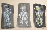 Costumes Carte Blanche - Sadler's Wells Theatre Ballet by Kenneth Rowell, Watercolour and gouache, sold Dec 2017