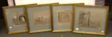 Roma Vecchia A set of four Pencil on grey paper Signed, inscribed and dated Aug 6th 1817 , lower right 21 x 29cm (8 1/4 x 11 3/8in.) (4) by Henrietta Anne Fortescue, Pencil on grey paper, offered Dec 2017
