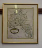 Oxfordshire, and surrounding counties, hand coloured engraving, sold by Abel Swale Awnsham and John Churchill, 43cm x 36cm by Robert Morden, engraving, sold Dec 2017