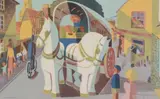 Grey Horses Colour lithograph, 1946, printed at the Baynard Press for School Prints Ltd., London 49.5 x 76cm by Tom Gentleman, lithograph, sold Dec 2017