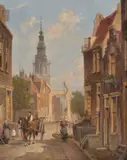 Zudier Kerk, Amsterdam Oil on canvas Signed and dated 96 , lower left 38 x 31cm (15 x 12 1/4in.) by Charles Dommershuizen, Oil on canvas, sold Dec 2017