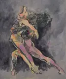 Makharova pas de deux rhapsody Mixed media on paper Signed lower left 59.5 x 48 (23 1/2 x 19in.) Provenance: W.H by Donald Hamilton Fraser, Mixed media on paper, sold Dec 2017