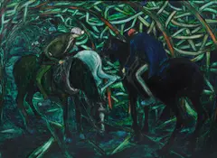 The Timber Leaders Oil by Tom McGuinness, Oil on board, sold Dec 2017