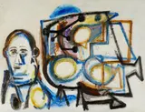 Man becometh the machine I Oil by David Carr, Oil on board, offered Dec 2017
