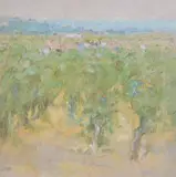 The Vendage, S by Diana Armfield, 1990, Pastel, sold Dec 2017