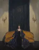 The Yellow Sofa Oil by John Mansfield Crealock, 1912, Oil on canvas, sold Nov 2017
