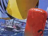 Rounding the Buoy Mixed media by Michael Vaughan, Mixed media on canvas-board, offered Nov 2017