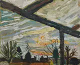 Winter Sun II Oil by John Bratby, Oil on canvas, sold Nov 2017
