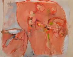 Figuration in red Oil on canvas 72 x 91cm (28 1/4 x 35 3/4in.) Painted in 1969 by Robert Medley, 1969, Oil on canvas, sold Nov 2017