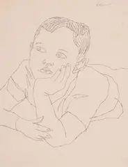 Untitled by Andy Warhol, Graphite on bond paper, sold Nov 2017
