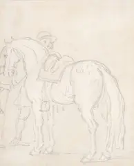 Untitled by James Seymour, Pencil and grey wash, sold Nov 2017