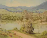 The Murray At Jingellic Oil on canvas laid to board Signed, lower right 47 x 56cm (18 1/2 x 22in.) by Colin J. Angus, Oil on canvas laid to board, offered Oct 2017