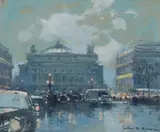 Opera House by Jules Rene Herve, Oil on board, offered Oct 2017