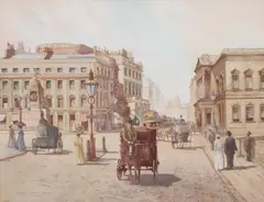 Waterloo Place by Ken Cherrington, Watercolour, offered Oct 2017